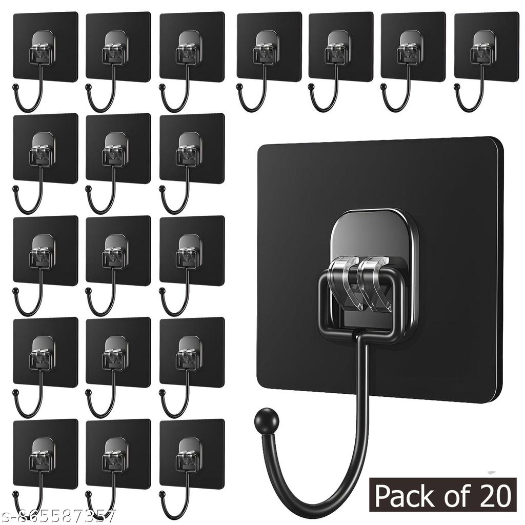 DALUCI Large Adhesive Wall Hook – Heavy Duty Wall Hanger Hooks for Hanging Without Drill