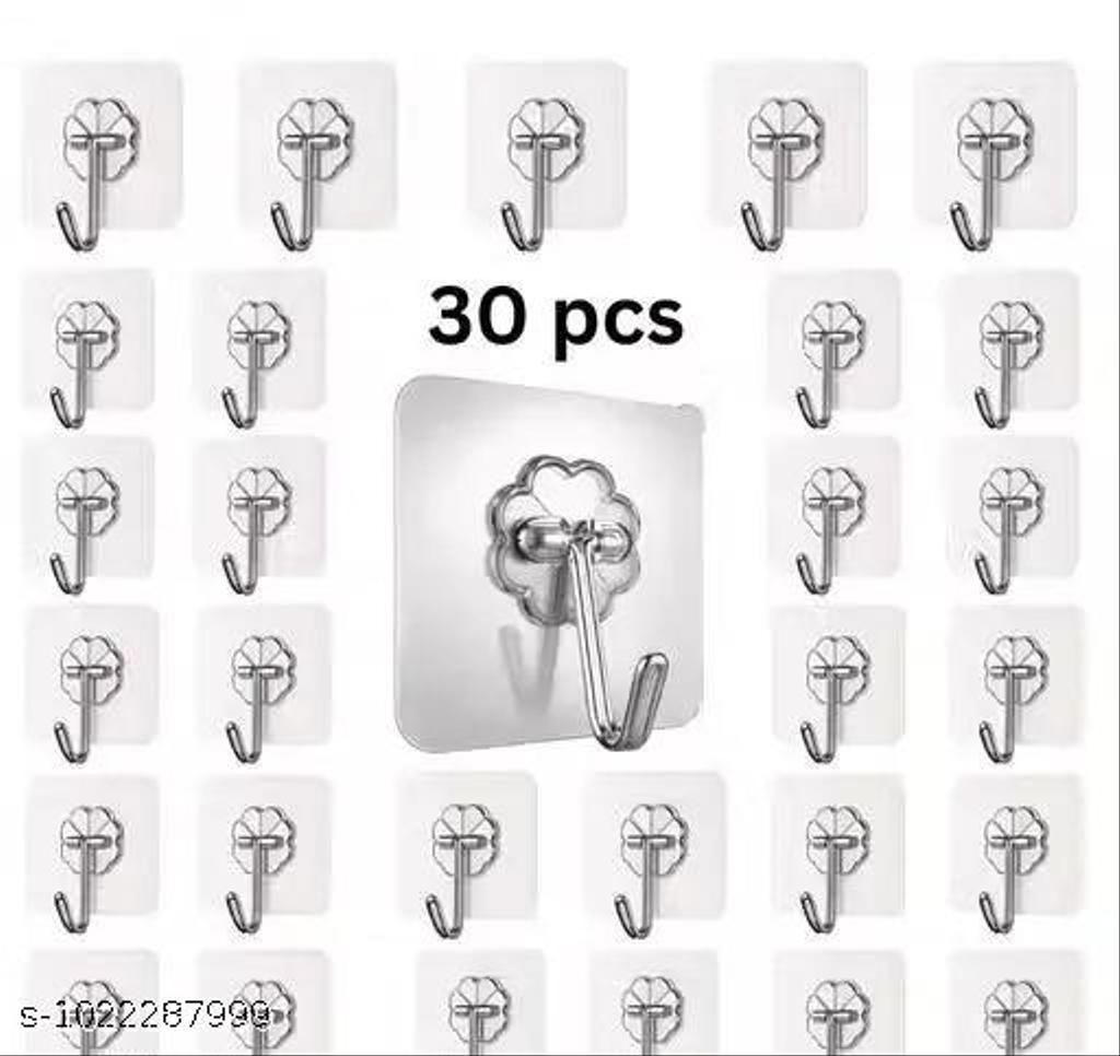 30 Pcs Heavy Duty Wall Hooks for Hanging