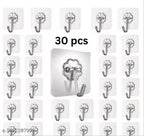 30 Pcs Heavy Duty Wall Hooks for Hanging